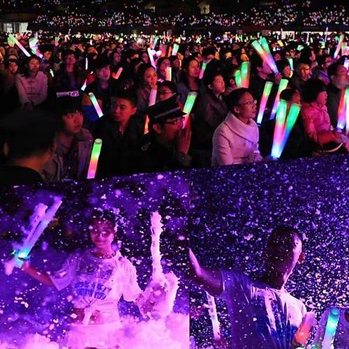 Led I��kl� Rengarenk S�nger Parti �ubuk I��kl� Kau�uk Sopa 46 cm