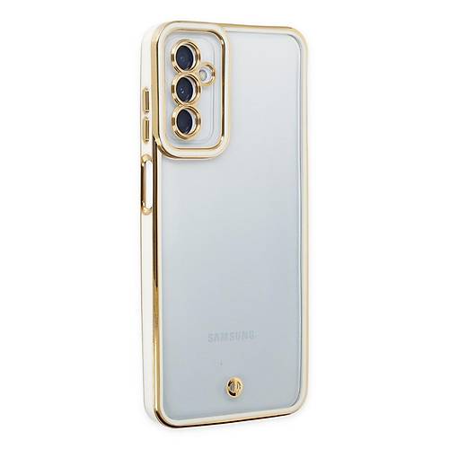 Galaxy M23 K�l�f Liva Lens Silikon - Beyaz