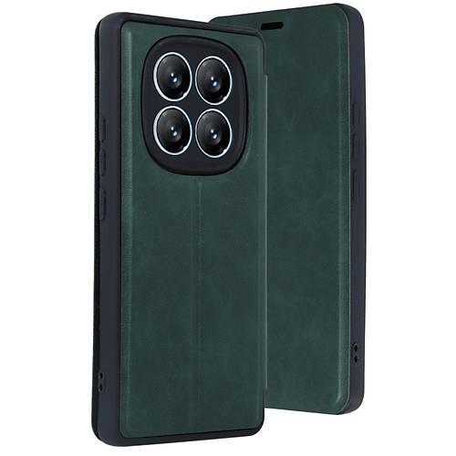 Redmi Note 14 Pro 5G K�l�f Flip Cover - Koyu Ye�il