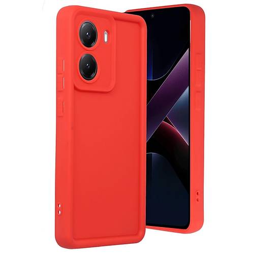 Poco X7 Pro Viera Silikon - K�rm�z�