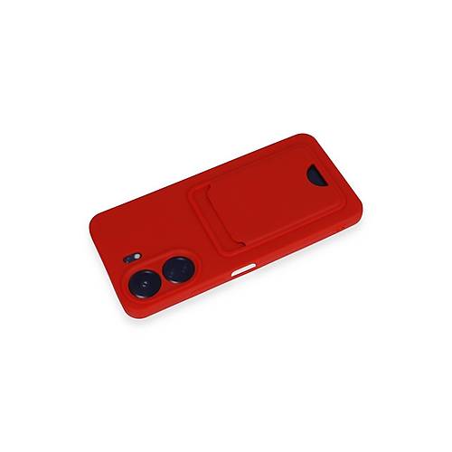Redmi 13C K�l�f Kelvin Kartvizitli Silikon - K�rm�z�