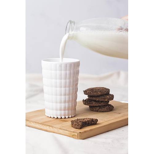 Allegra Beyaz Akrilik Bardak 6'l� Set | 400 ml | K�r�lmaya Dayan�kl�, Cam De�ildir | Su, Me�rubat ve Sunum ��in �deal