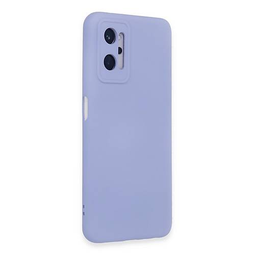 Realme 9i 4G K�l�f Nano i�i Kadife Silikon - Lila
