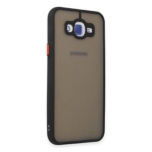 Galaxy J7 K�l�f Montreal Silikon Kapak - Siyah