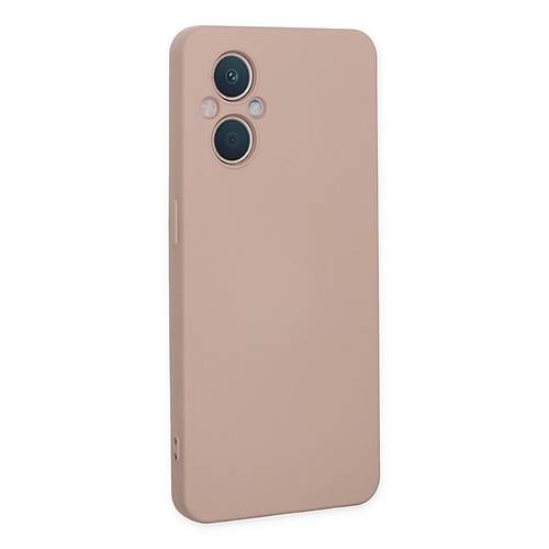 Reno 7 Lite K�l�f Nano i�i Kadife Silikon - Pudra