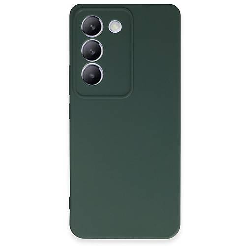 V30 Lite 4G K�l�f First Silikon - Koyu Ye�il