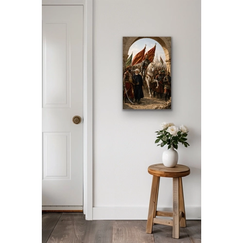 Fatih Sultan Mehmet �stanbul'un Fethi Kanvas Tablo 40X60 CM