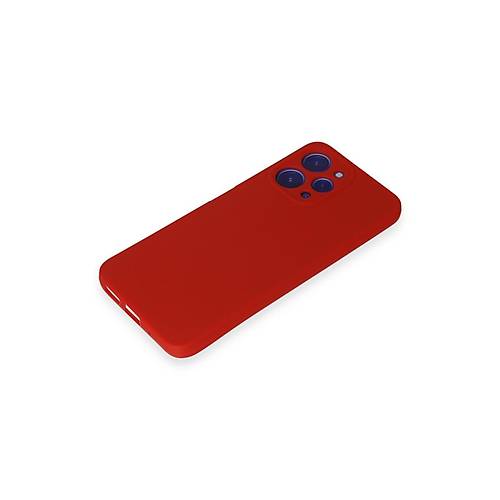 Redmi 12 K�l�f First Silikon - K�rm�z�