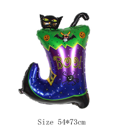 Halloween �izmeli Kara Kedi Folyo Balon