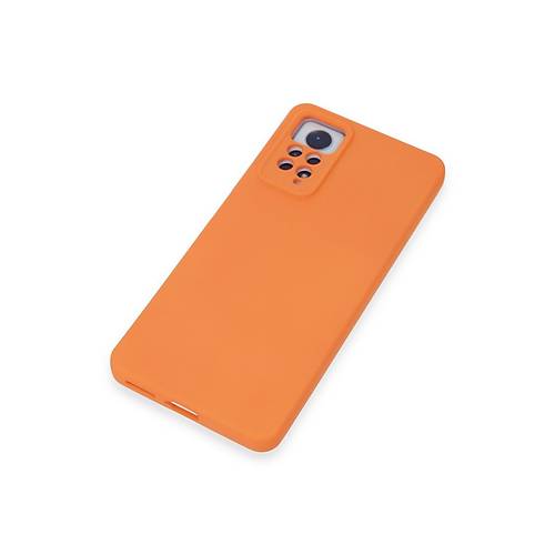 Redmi Note 12 Pro 4G K�l�f Nano i�i Kadife Silikon - Turuncu