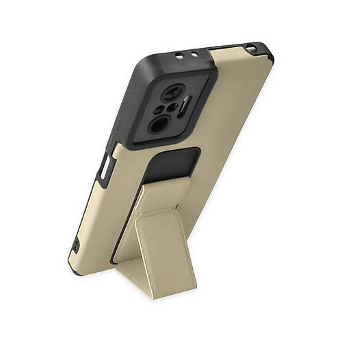 Redmi Note 10 Pro K�l�f Mega Standl� Silikon - Gold