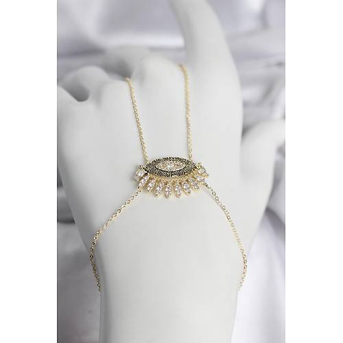 Pirin� Gold Renk Zirkon Ta�l� G�z Model Kad�n �ahmeran