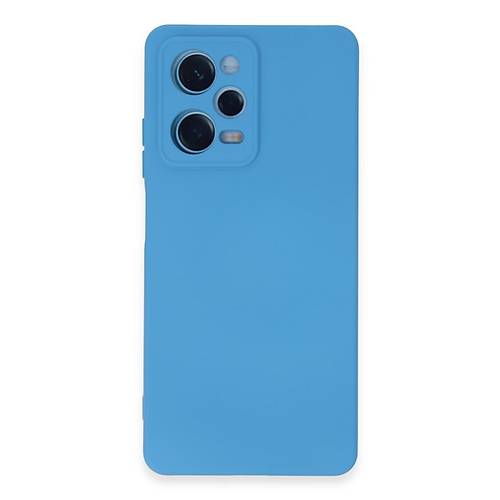 Redmi Note 12 Pro 5G K�l�f Nano i�i Kadife Silikon - Mavi