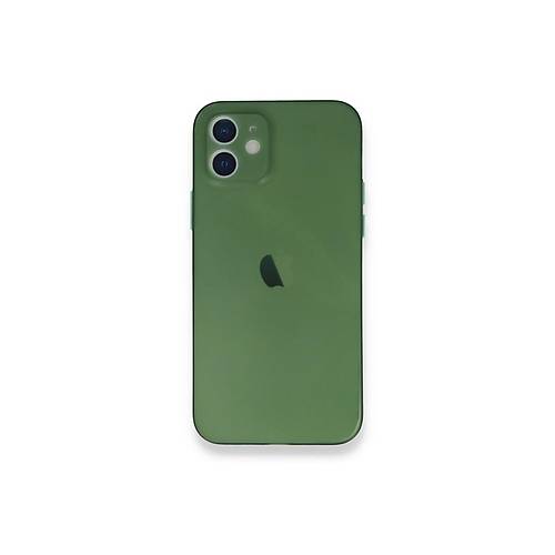 iPhone 12 Mini K�l�f PP Ultra �nce Kapak - Ye�il
