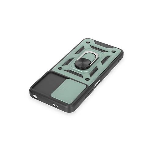 Redmi Note 12 4G K�l�f Pars Lens Y�z�kl� Silikon - Ye�il