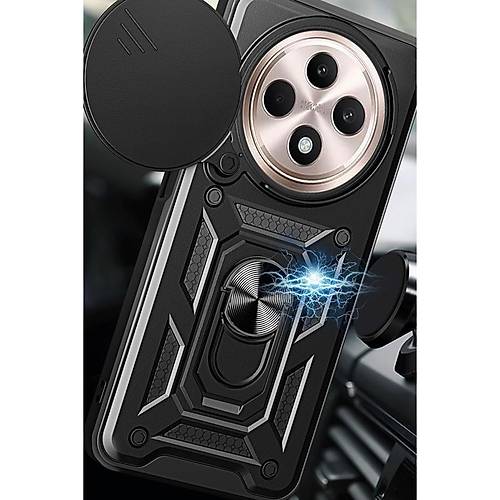 Redmi 14C K�l�f Pars Lens Y�z�kl� Silikon - Lacivert