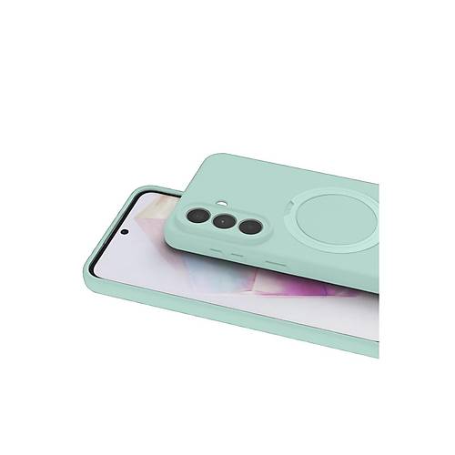 Galaxy A57 5G Regal Magsafe Standl� Kapak - Su Ye�ili