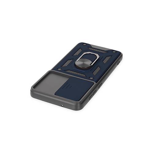 Galaxy S21 FE K�l�f Pars Lens Y�z�kl� Silikon - Lacivert