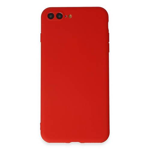 iPhone 7 Plus K�l�f First Silikon - K�rm�z�