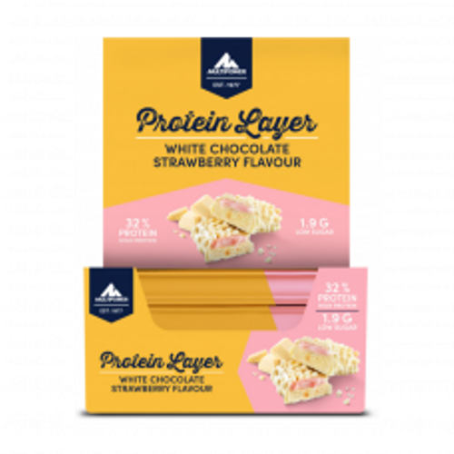 Layer Bar 50 gr Beyaz �ikolata & �ilek 18 Adet