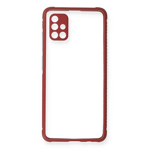 Galaxy A71 K�l�f Miami �effaf Silikon - Fu�ya