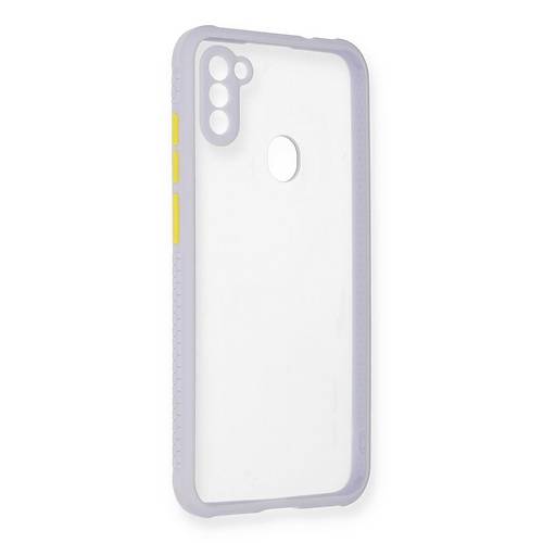 Galaxy A11 K�l�f Miami �effaf Silikon - Lila