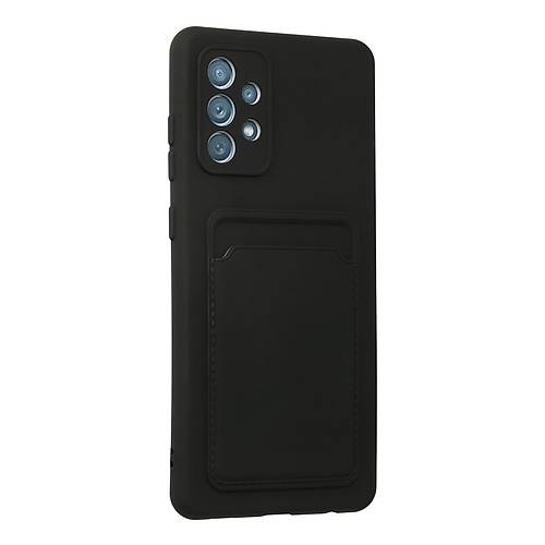 Galaxy A33 5G K�l�f Kelvin Kartvizitli Silikon - Siyah