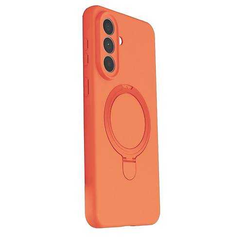 Galaxy A57 5G Regal Magsafe Standl� Kapak - Turuncu