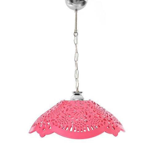 Fu�ya Akrilik Avize Soft Pembe Modern Ayd�nlatma 35x35x12 cm