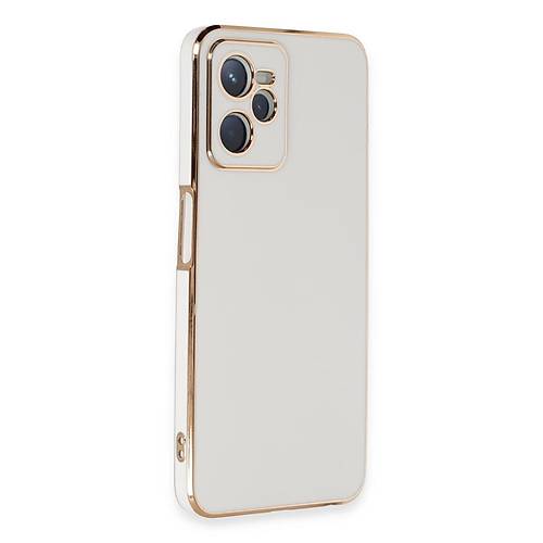 Realme C35 K�l�f Volet Silikon - Beyaz