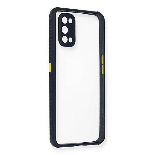 Realme 7 Pro K�l�f Miami �effaf Silikon - Lacivert