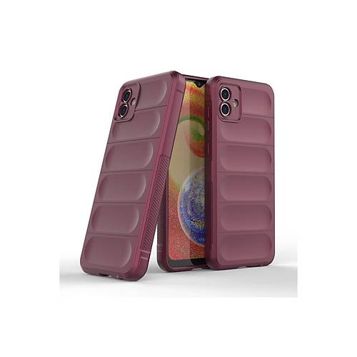 Galaxy A04E K�l�f Optimum Silikon - Bordo