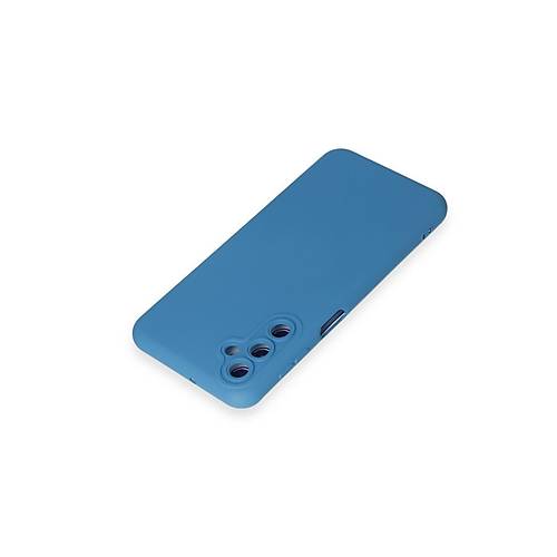 Galaxy M14 5G K�l�f Nano i�i Kadife Silikon - Mavi