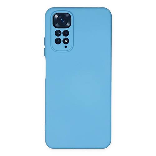 Redmi Note 11 K�l�f Nano i�i Kadife Silikon - Mavi
