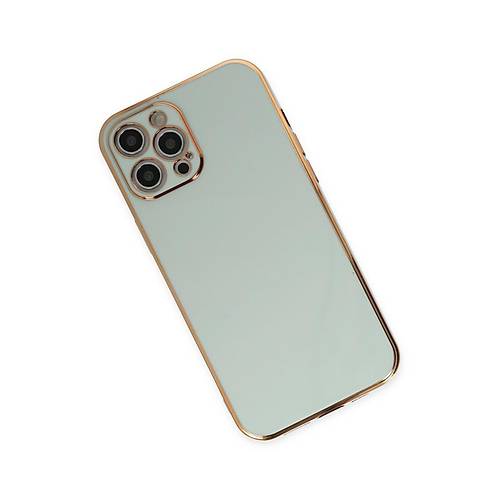 iPhone 12 Pro K�l�f Volet Silikon - A��k Ye�il