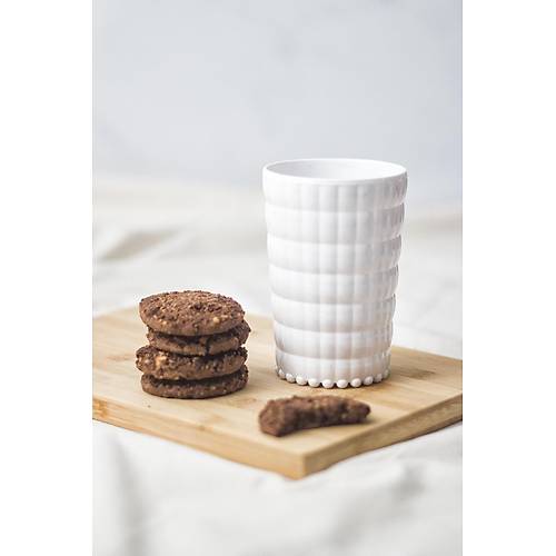 Allegra Beyaz Akrilik Bardak | 400 ml Su, Me�rubat ve Kahve Yan� Sunumlar ��in | Cam De�ildir | K�r�lmaya Dayan�kl� Tekli