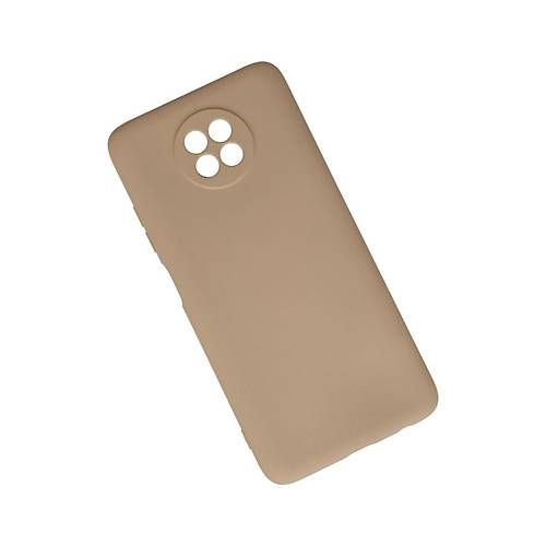 Redmi Note 9 5G K�l�f Nano i�i Kadife Silikon - Bej