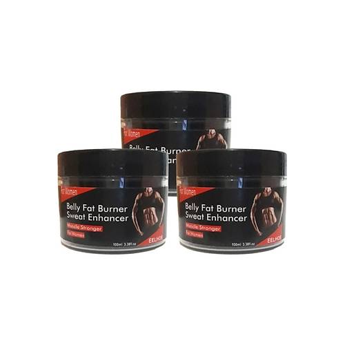 Eelhoe Belly Fat 3l� Adet Burner Sweat Enhancer Kad�nlara �zel �ekillendirme Kremi 100 ml