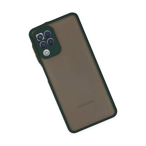 Galaxy A22 K�l�f Montreal Silikon Kapak - Ye�il
