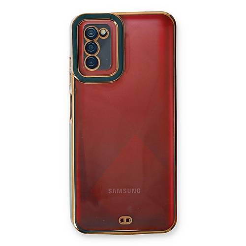 Galaxy A03S K�l�f Liva Lens Silikon - Ye�il