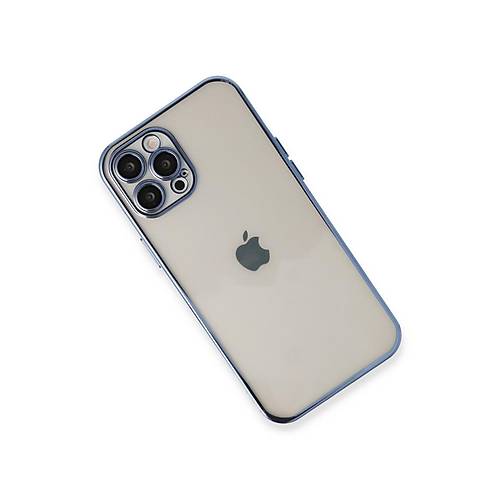 iPhone 12 Pro K�l�f Razer Lensli Silikon - A��k Mavi