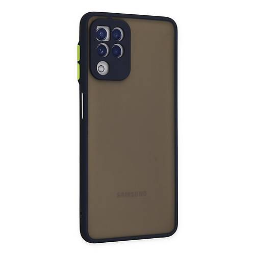 Galaxy A22 K�l�f Montreal Silikon Kapak - Lacivert