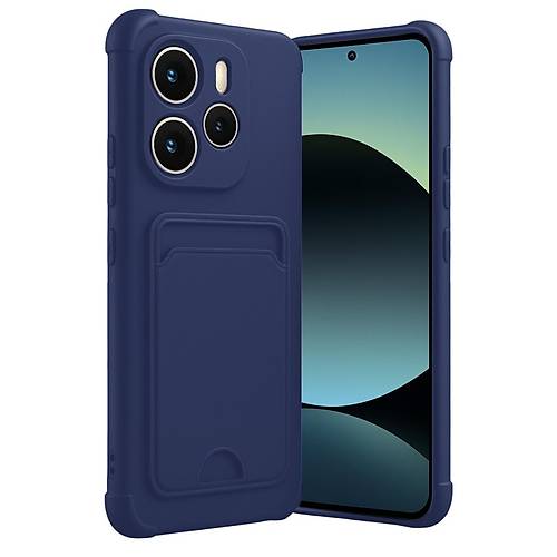 Redmi Note 14 4G Kelvin Kartvizitli Silikon - Lacivert