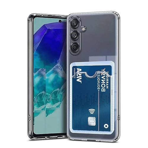 Galaxy A36 K�l�f Kart �effaf Silikon - �effaf