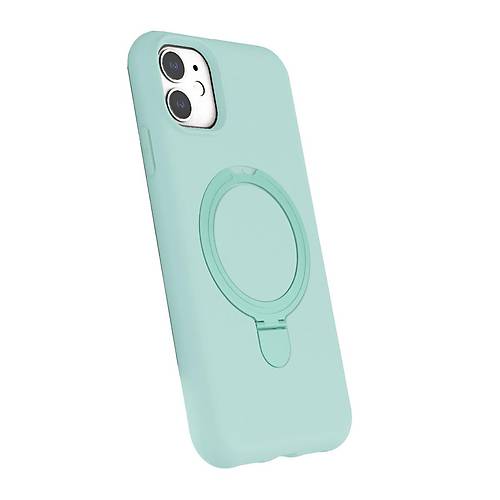 iPhone 11 Regal Magsafe Standl� Kapak - Su Ye�ili