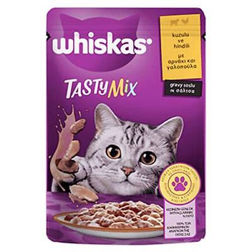 Pouch Tastymix Sos ��inde Kuzulu ve Hindili Yeti�kin Kedi Konservesi 85 Gr