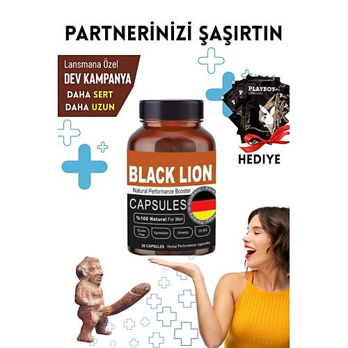Black Lion XXL Erkeklere �zel �r�n Seti