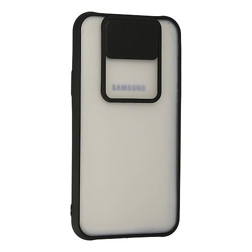 Galaxy J7 K�l�f Palm Buzlu Kamera S�rg�l� Silikon - Siyah
