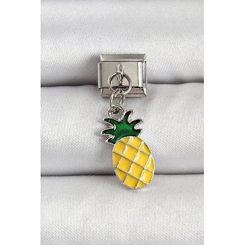 316L �elik G�m�� Renk Ananas Model Nomination Charm