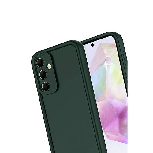 Galaxy A17 5G Viera Silikon - Koyu Ye�il